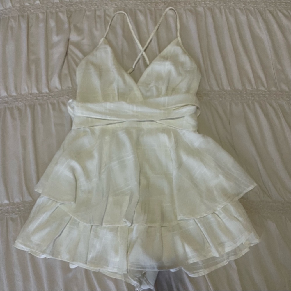 White romper from Polly - size 4